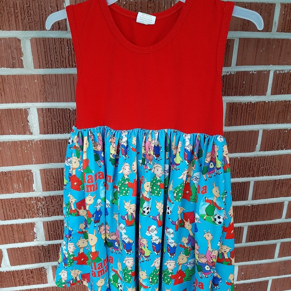 Llama Llama back to school dress girl size 5/6